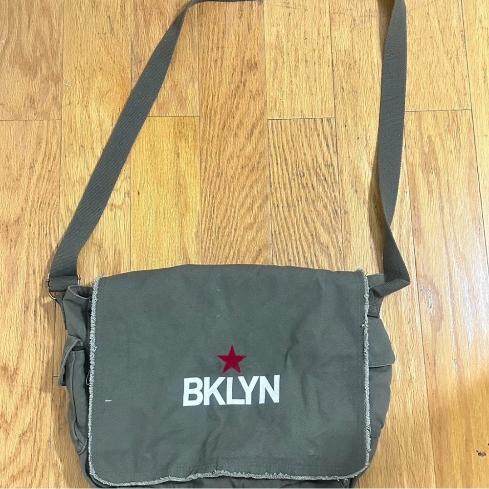 Olive Green Messenger Bag